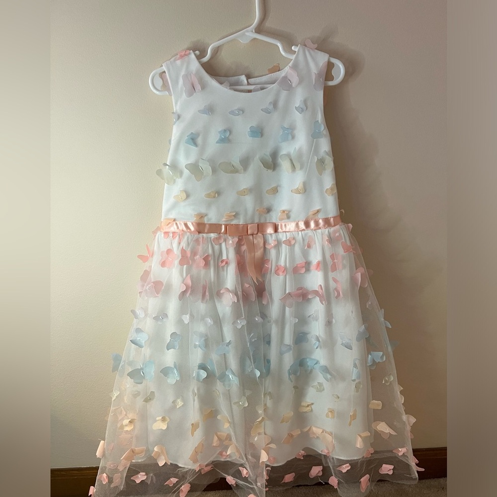 Speechless Girls' Sleeveless 3D Butterfly Party Dress 6t